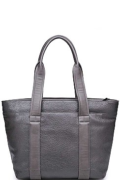 LUXURY FINN CRINKLE VEGAN LEATHER TEXTURE TOTE BAG JY-20244T