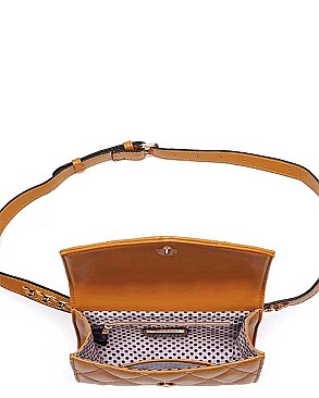 LUXURY RHYTHM QUILTED VEGAN BELT BAG JY-20251