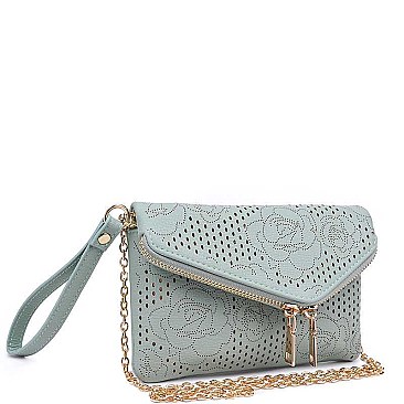 CHIC LUXURY LILY CLUTCH WITH WRISTLET JY-20419