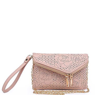 CHIC LUXURY LILY CLUTCH WITH WRISTLET JY-20419