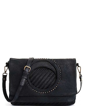 Chic Designer Artisan Collection Fold Over Hand Bag JY-20437-ML