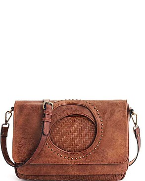 Chic Designer Artisan Collection Fold Over Hand Bag JY-20437-ML