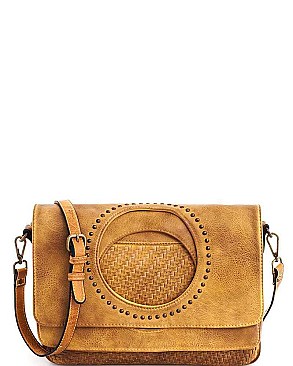 Chic Designer Artisan Collection Fold Over Hand Bag JY-20437-ML