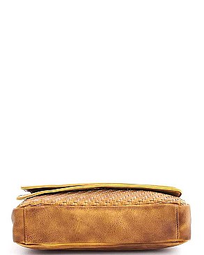 Chic Designer Artisan Collection Fold Over Hand Bag JY-20437-ML