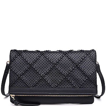 CHIC LUXURY MICHELLE CLUTCH BAG WITH LONG STRAP JY-20656ML