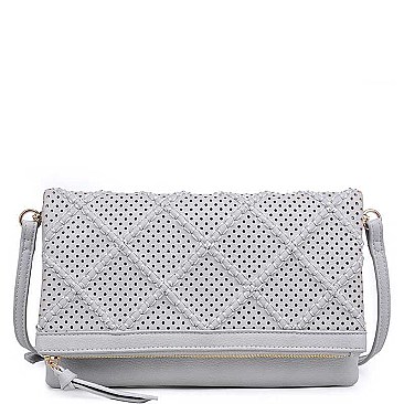 CHIC LUXURY MICHELLE CLUTCH BAG WITH LONG STRAP JY-20656ML