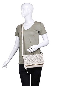 CHIC LUXURY MICHELLE CLUTCH BAG WITH LONG STRAP JY-20656ML