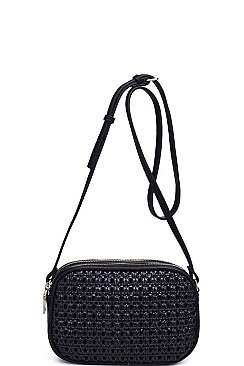 LUXURY MIKAYLA FAUX LEATHER CROSSBODY BAG JY-20885ML