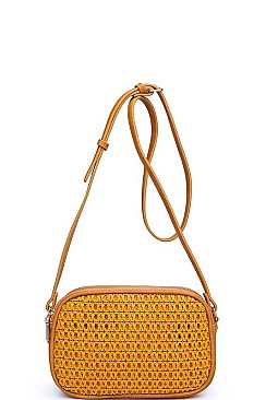 LUXURY MIKAYLA FAUX LEATHER CROSSBODY BAG JY-20885ML