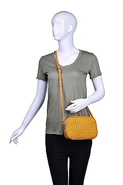 LUXURY MIKAYLA FAUX LEATHER CROSSBODY BAG JY-20885ML