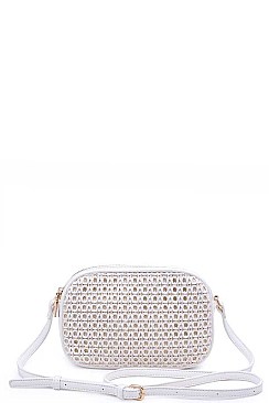 LUXURY MIKAYLA FAUX LEATHER CROSSBODY BAG JY-20885ML