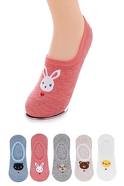 Package of 12 Cute Animal Cotton Socks Set LA-ASK2160