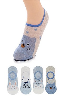Pack of (12 pieces) Mix Comic Animal Cotton Socks Set LAASK2163