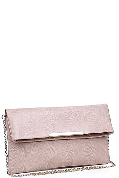 LUXURY AMBER TEXTURED CLUTCH WITH CHAIN
