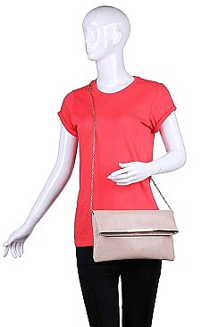 LUXURY AMBER TEXTURED CLUTCH WITH CHAIN