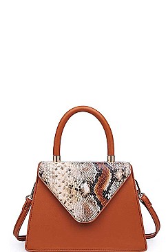 WILLOW PYTHON TWO TONE CROSSBODY BAG