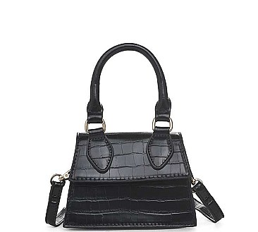 MODERN JOJO CROC STYLISH MINI CROSSBODY WITH HANDLE BAG