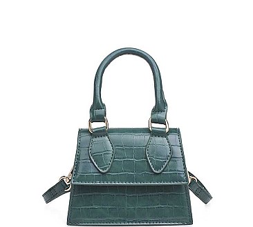 MODERN JOJO CROC STYLISH MINI CROSSBODY WITH HANDLE BAG