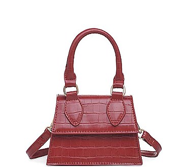 MODERN JOJO CROC STYLISH MINI CROSSBODY WITH HANDLE BAG