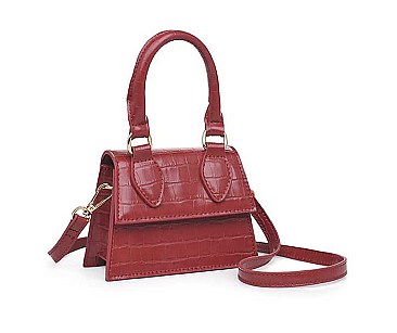 MODERN JOJO CROC STYLISH MINI CROSSBODY WITH HANDLE BAG