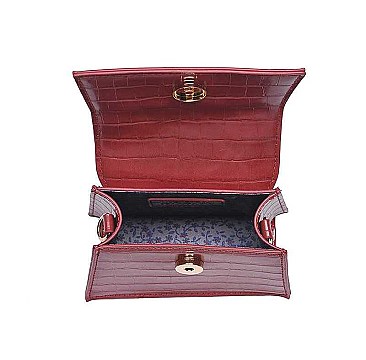MODERN JOJO CROC STYLISH MINI CROSSBODY WITH HANDLE BAG