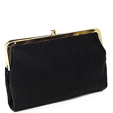 Urban Expressions Faux Leather Wallet Metal Hardware Complements Classic Style JP23792