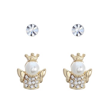 Adorable 2 PC Angel & Stud Earrings Set SL24385