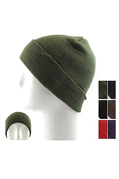 Pack of 12 (pieces) Assorted Plain Beanies FM-XBH2012