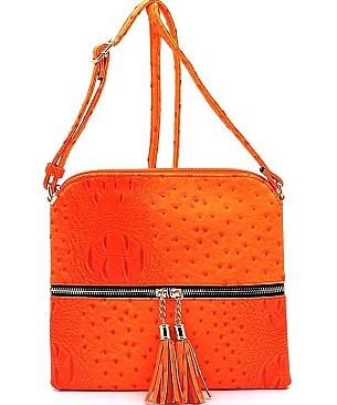 STYLISH OSTRICH TASSEL CROSSBODY BAG JP-25116