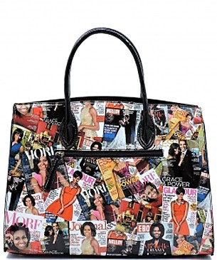 Obama Magazine Print - 2 in 1 Classy Magazine Satchel Handbag Design JP26054