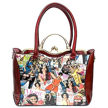 MICHELLE OBAMA 3 PCS TOTE + SATCHEL + WALLET SET