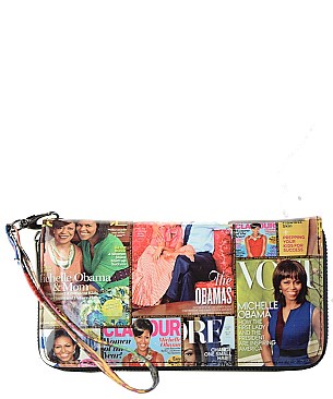 Michelle Obama wallet single zipper