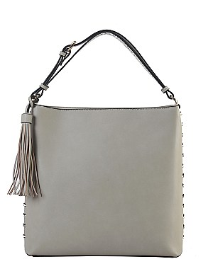 Stylish Cross Body Bag Accented With Studs and Tassels JPRM8O47