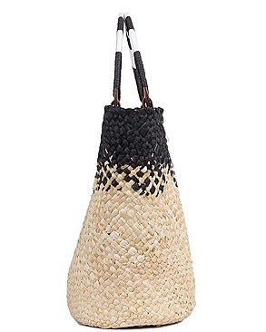 MODISH NICOLE LEE NATALYA COLOR BLOCK STRAW SHOPPER BAG JP26676
