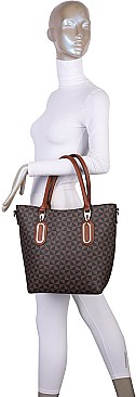 Monogram 3-in-1 Satchel messenger clutch Set