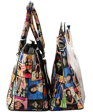 Obama Magazine Print - 2 In 1 Chic Famous People Magazine Print Tote Handbag Design JP28MP3602