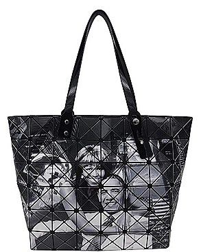 STYLISH MICHELLE AND BARACK OBAMA TOTE BAG JP28-PB9604 BK