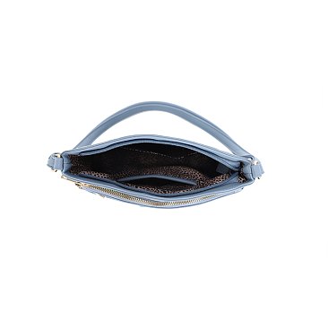 2-in-1 Multi-Pocket Oval Print Crossbody Bag Set
