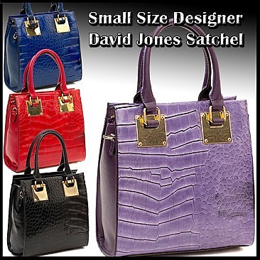 ALLIGATOR SMALL SIZE DAVID JONES SATCHEL