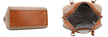 3-IN-1 OVAL PRINTED DUFFLE BOSTON BAG WITH CROSSBODY AND WALLET SET