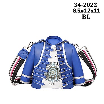 Moto Jacket Design Shoulder Bag & Cross-Body