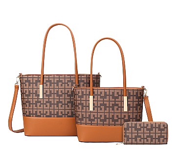 3-IN-1 SIGNATURE TOTE BAG SET