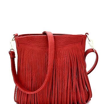 4011P-LP Long Fringed Cross Body