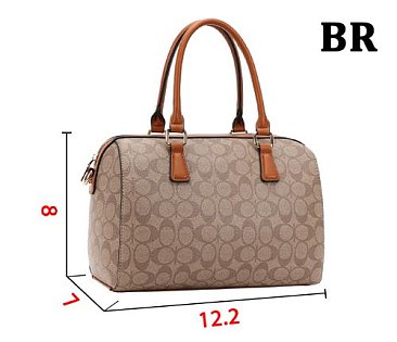 3-IN-1 OVAL PRINTED DUFFLE BOSTON BAG WITH CROSSBODY AND WALLET SET