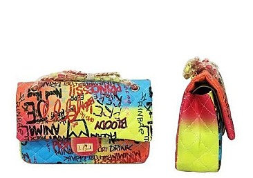 Large Size Graffiti  Shoulder Bag