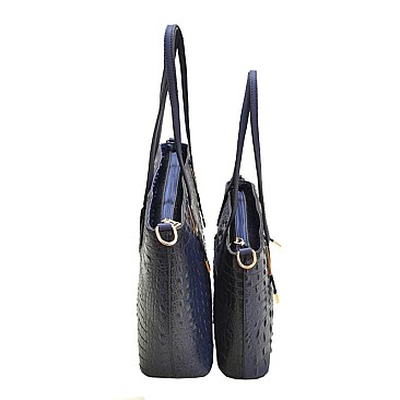 ELEGANT 2 IN 1 CROC HANDBAG SET JP-CY7025