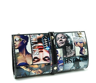 Hard Case Magazine Medium Clutch Multi Model