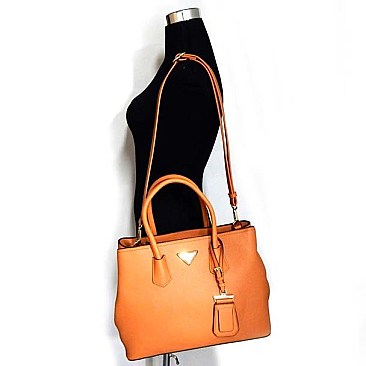 Two Tone Professional Large Saffiano  Satchel