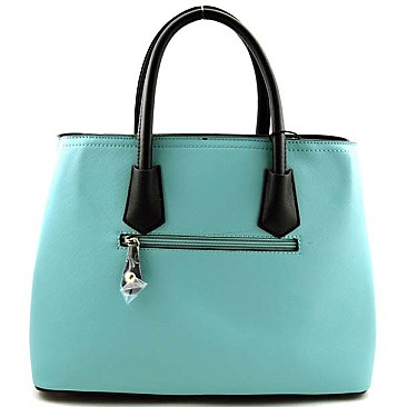 Two Tone Professional Large Saffiano  Satchel