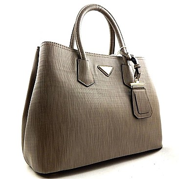 Textured Saffiano Dual Compartment Classic Tote